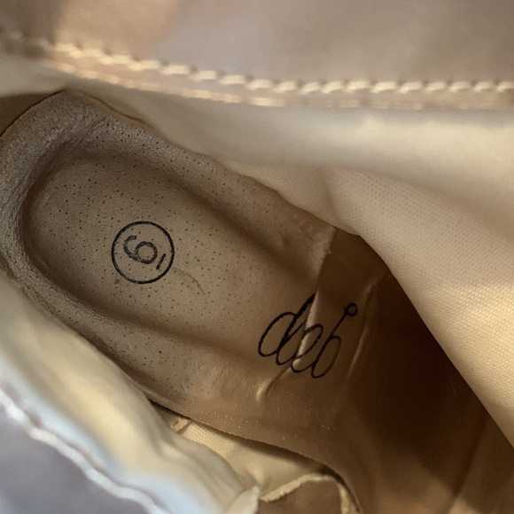 DEB Glitter Stiletto High Heel Ankle Booties w/ Side Zipper Gold Women’s 6 - Picture 8 of 15